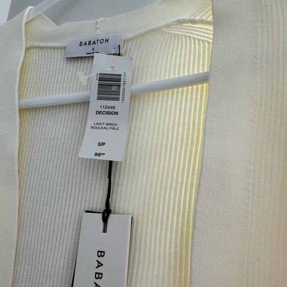 Babaton Cream Ribbed Cardigan - Picture 2 of 2